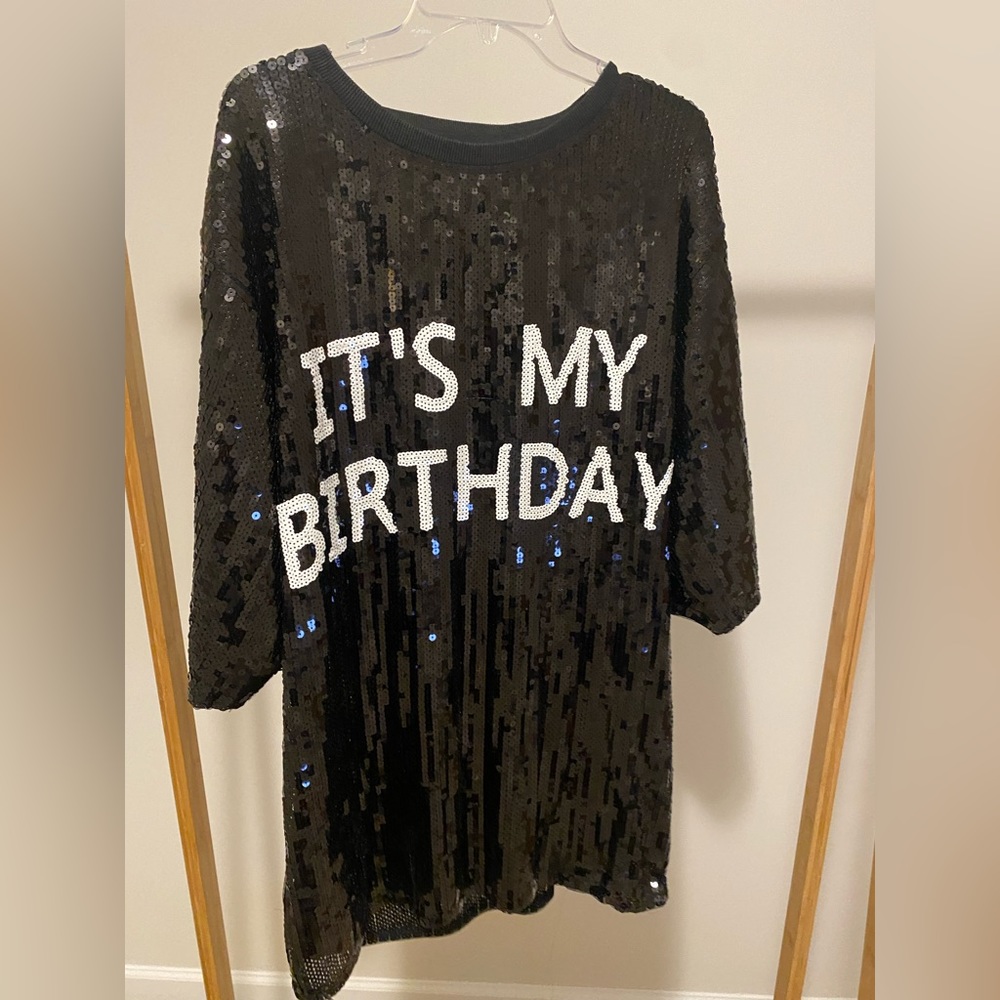 Sequin Shirt dress